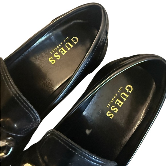 Guess Hillford Chunky Loafers Black 7.5 - Picture 2 of 6